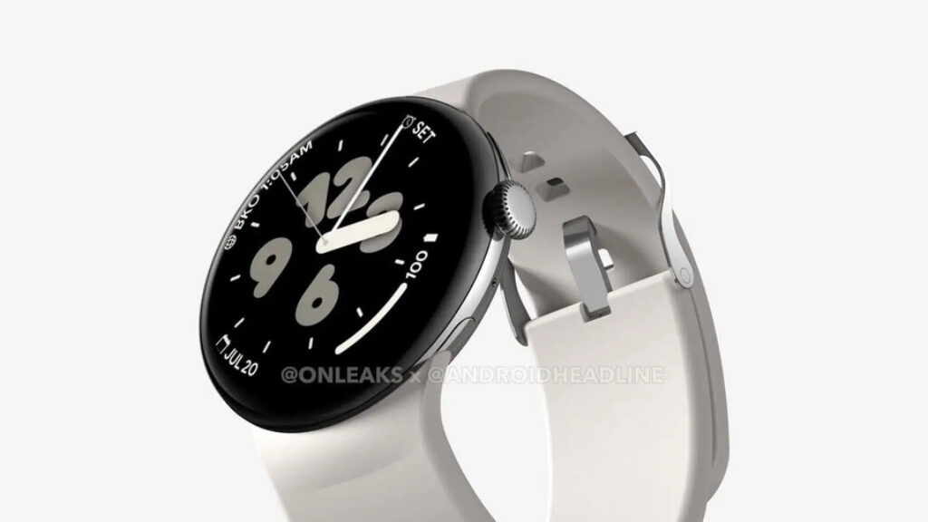 Pixel Watch 3 XL полу боком