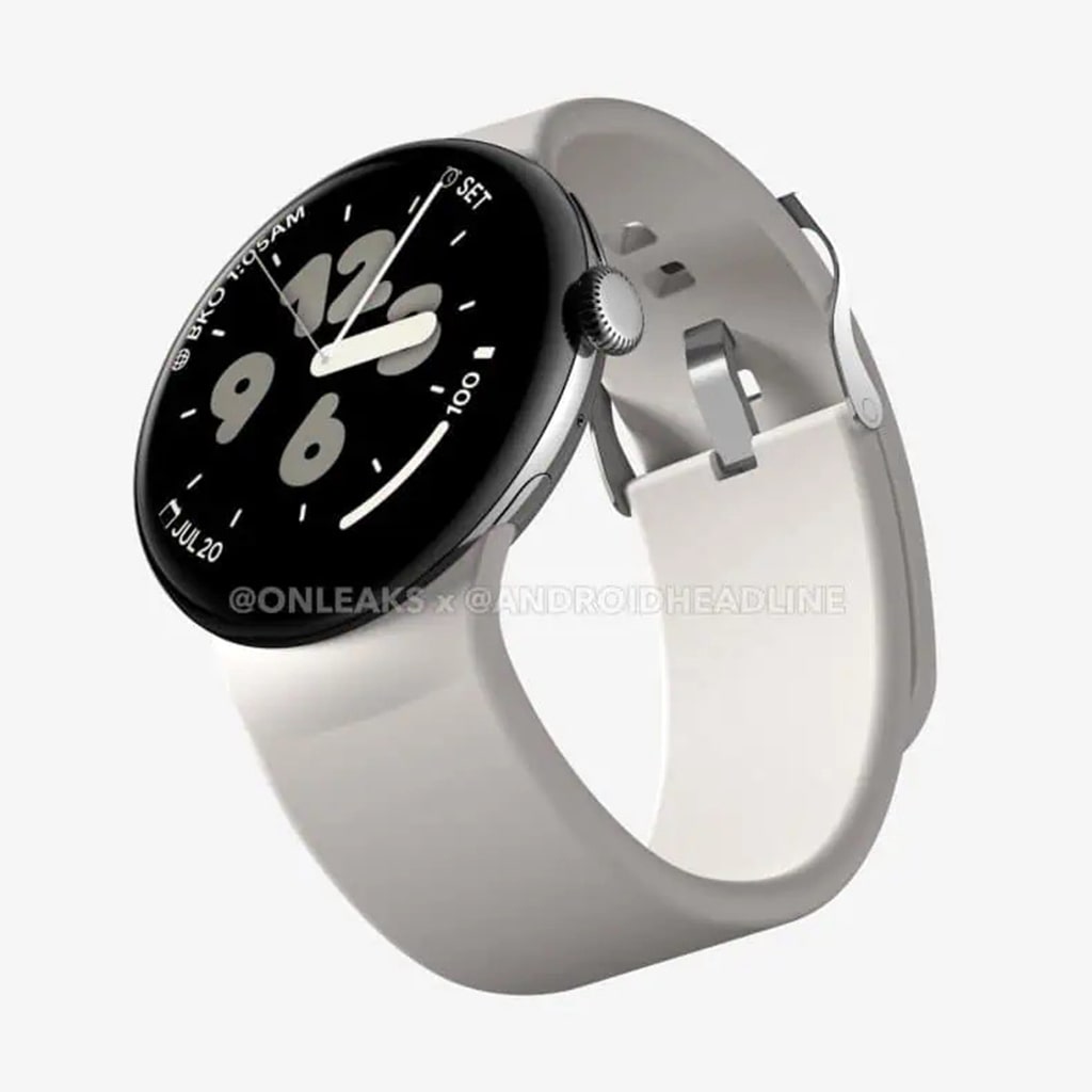 Появились первые рендеры Pixel Watch 3 XL